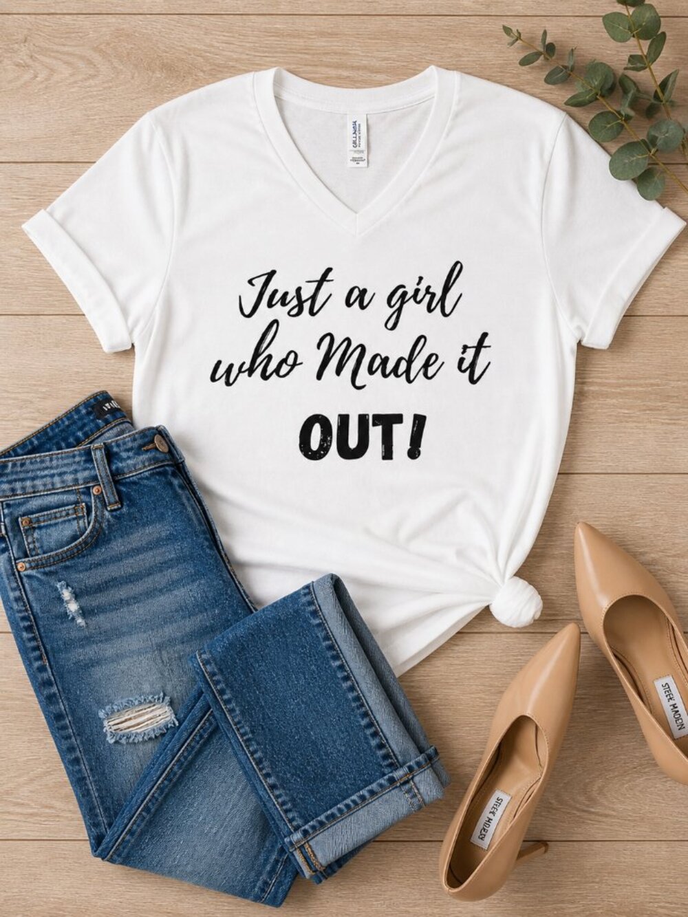 Just A Girl Who Made It Out Graphic Tee